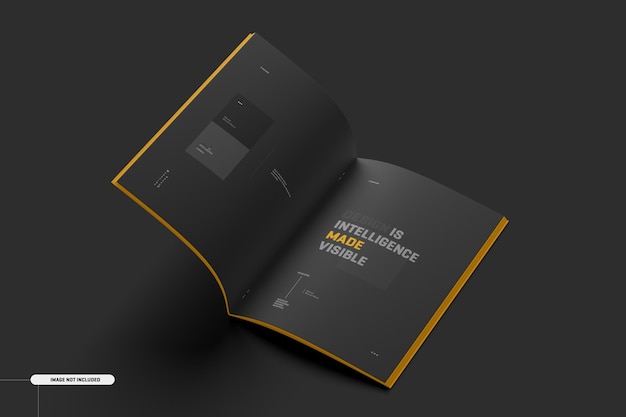 PSD a4 a5 brochure catalogus tijdschrift mockup