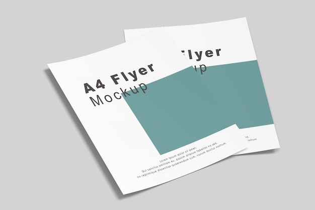 PSD a4 / a5 flyer mockup