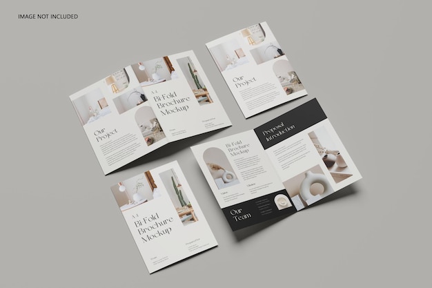 A4 bi-fold brochure mockup