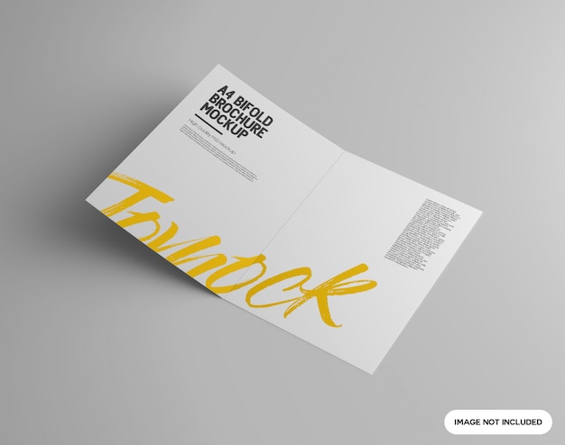 A4 bifold brochure mockup