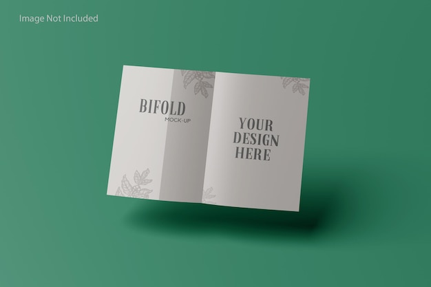 Mockup di brochure bifold a4