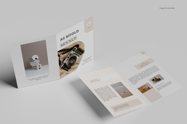 A4 bifold brochure mockup