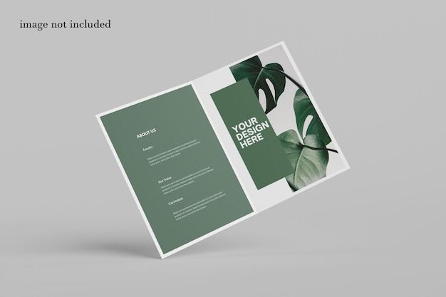 Mockup di brochure bifold a4