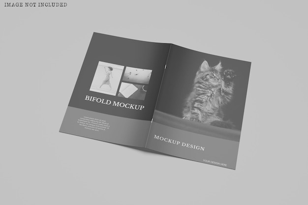 Mockup di brochure bifold a4