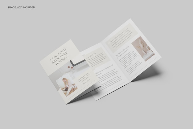 Mockup di brochure bifold a4