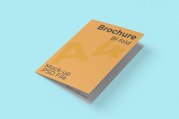 PSD mockup bifold a4