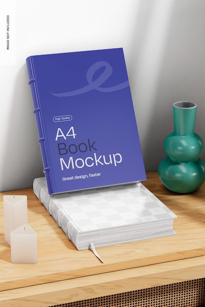 a4 books mockup