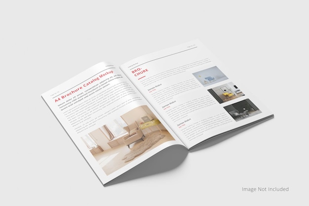 PSD mockup catalogo brochure a4