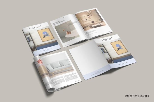 Mockup catalogo brochure a4