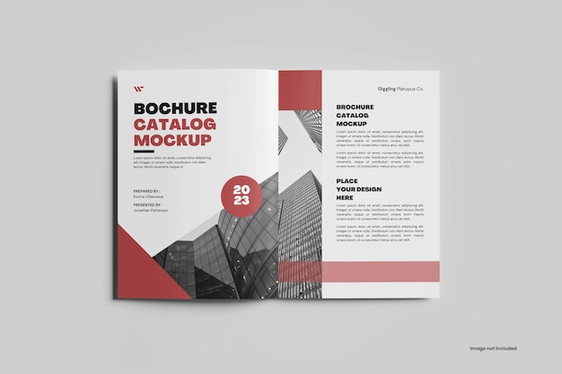 A4 brochure catalog mockup