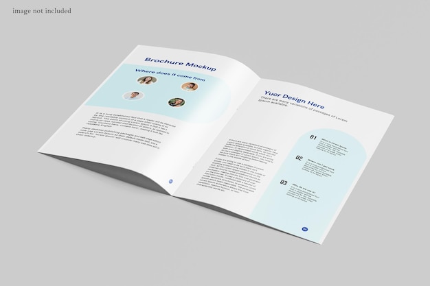 PSD mockup catalogo brochure a4