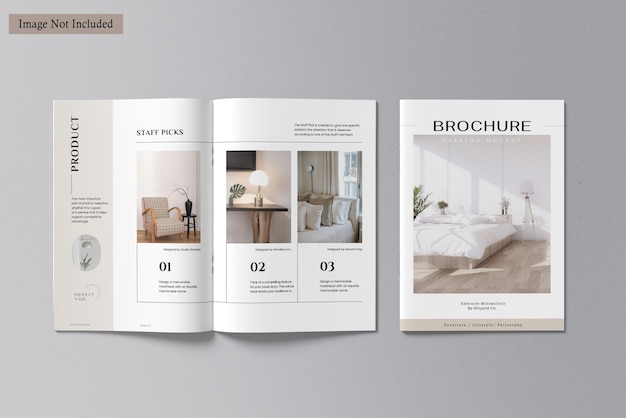 PSD a4 brochure catalog mockup