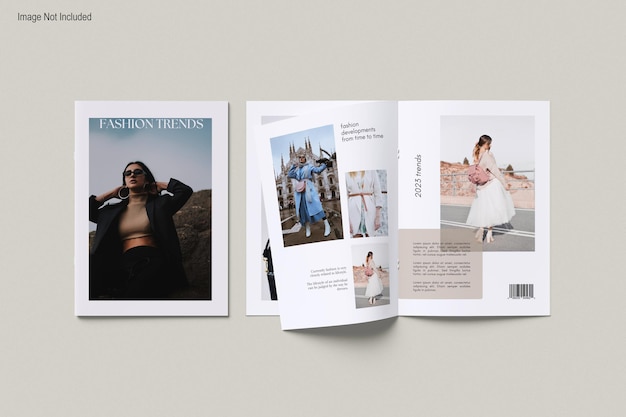 Mockup di rivista di brochure in formato a4