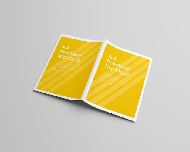 A4 Brochure Mockup - Open Spread voor ontwerppresentatie