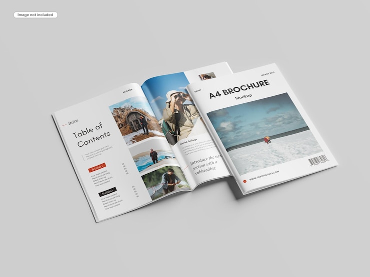 A4 brochure mockup