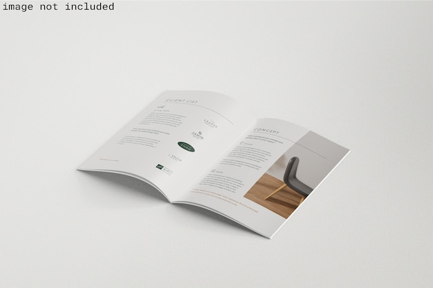 A4  brochure mockup