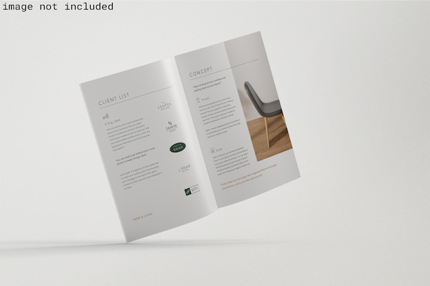 A4  brochure mockup