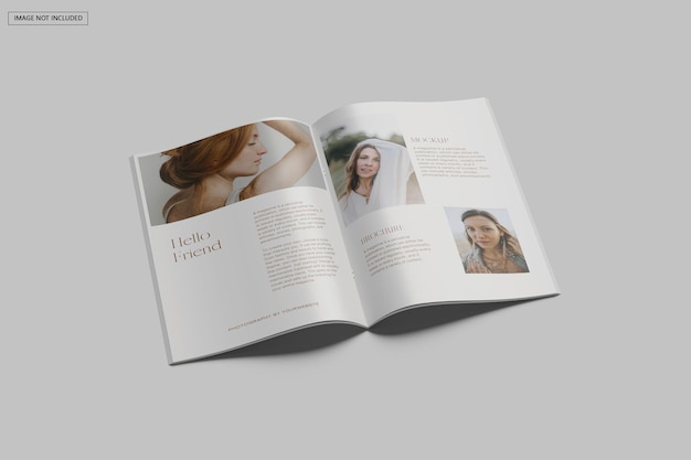 Mockup di brochure a4