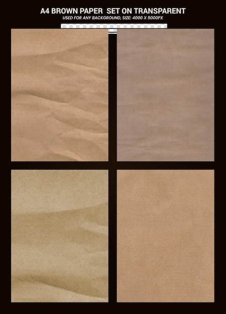 PSD a4 bruin papier kartonnen textuur achtergrond