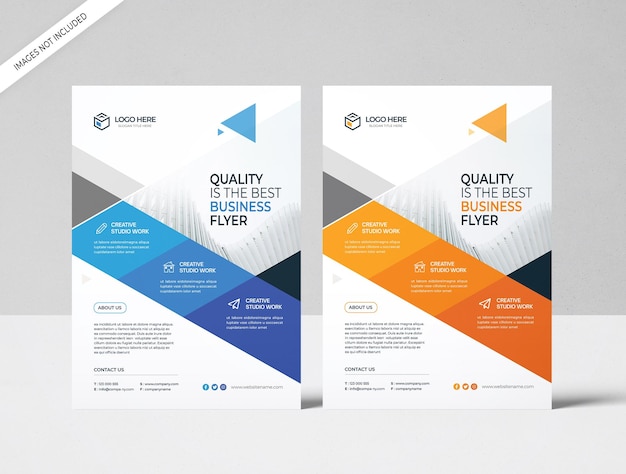 PSD a4 business flyer template