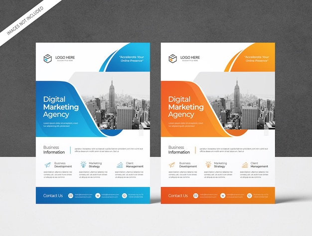 a4 business flyer template