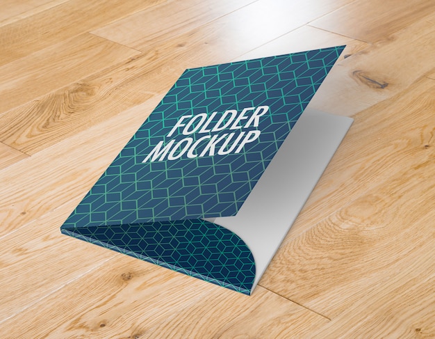 PSD a4 business folder mockup