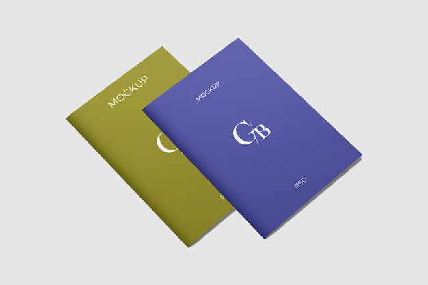 A4 cover brochure mockup