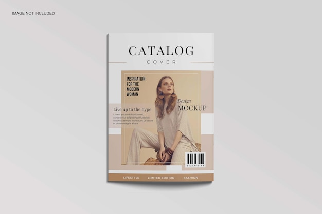 Mockup di brochure del catalogo con copertina a4