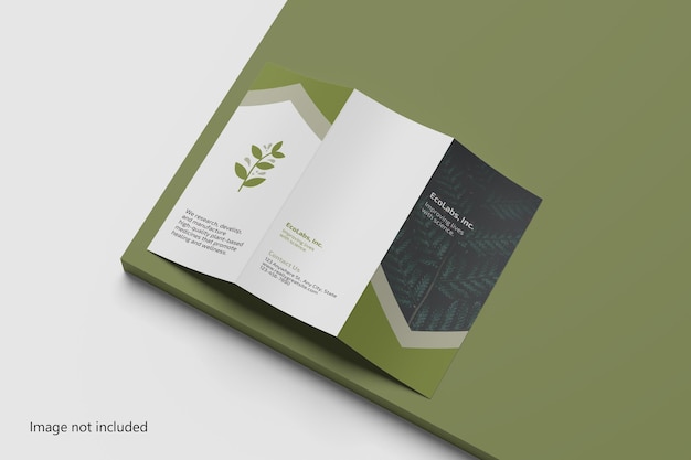 A4 driebladige brochure mockup