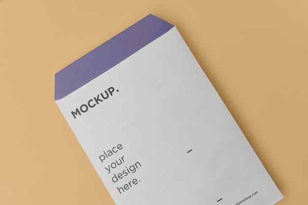 PSD a4 envelope mockup design