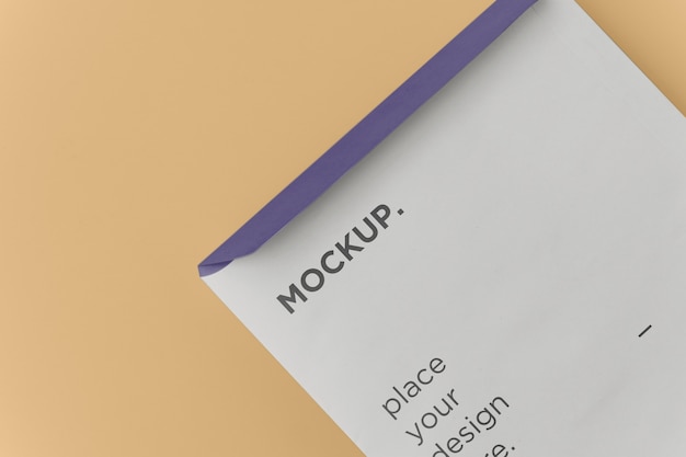 A4 envelope mockup design