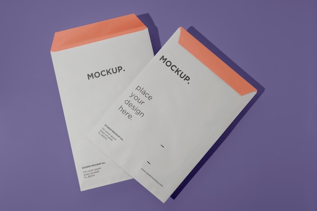 A4 envelope mockup design