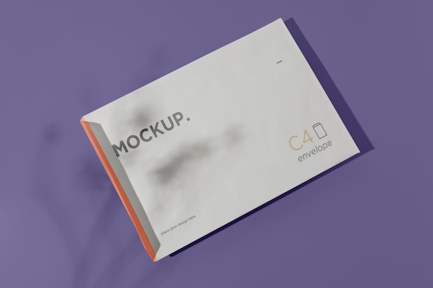 A4 envelope mockup design