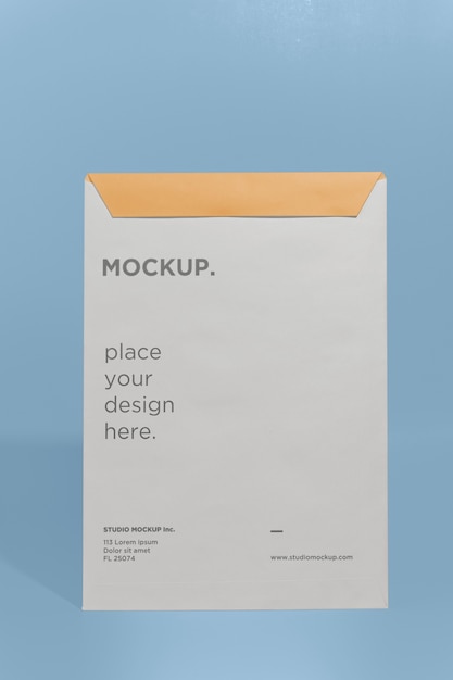 PSD a4 envelope mockup design