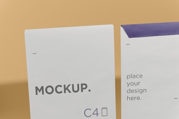 A4 envelope mockup design