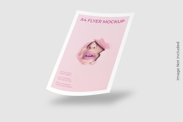 A4 flyer brochure mockup