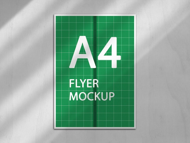 A4 Flyer mockup design rendering