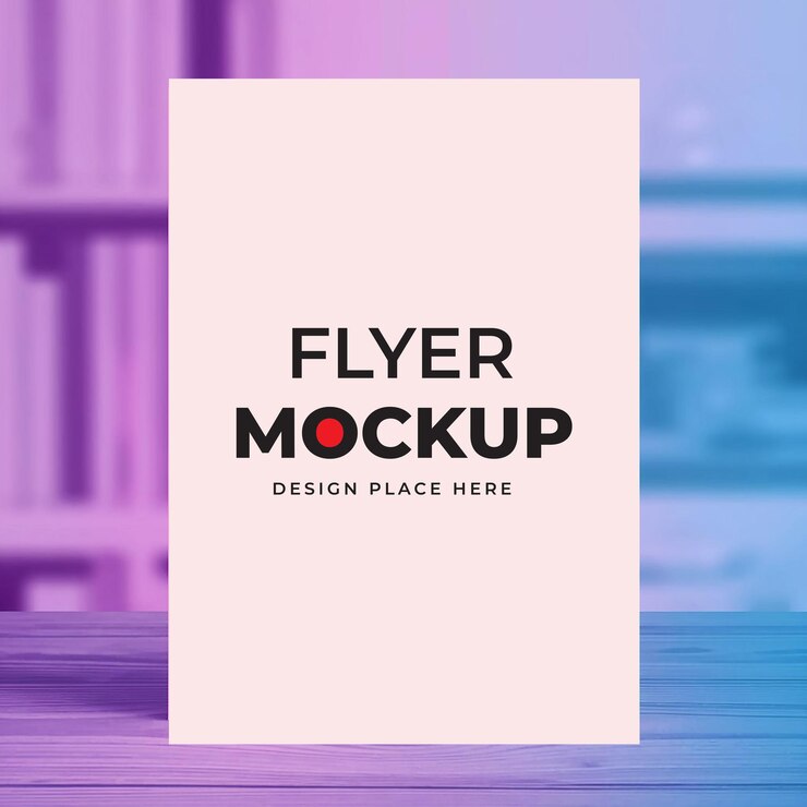 A4 flyer mockup design