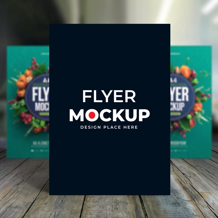 A4 flyer mockup design