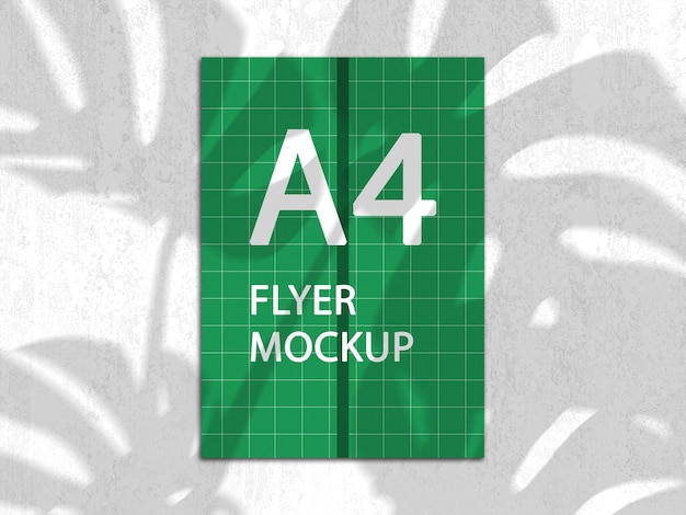 A4 flyer mockup ontwerpweergave