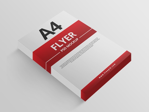 PSD a4 flyer mockup