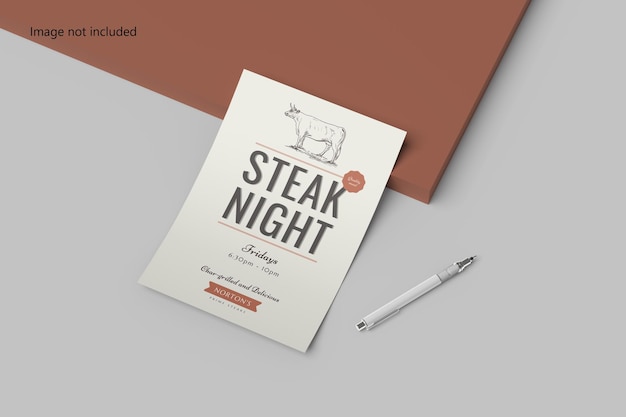 A4 flyer mockup