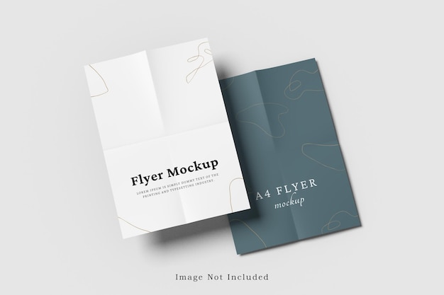 PSD a4 flyer mockup