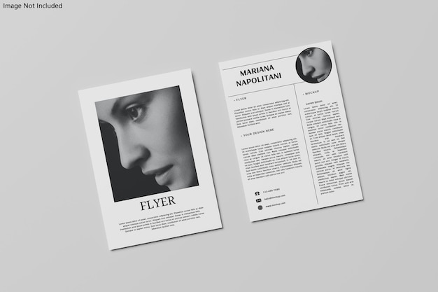 A4 flyer mockup