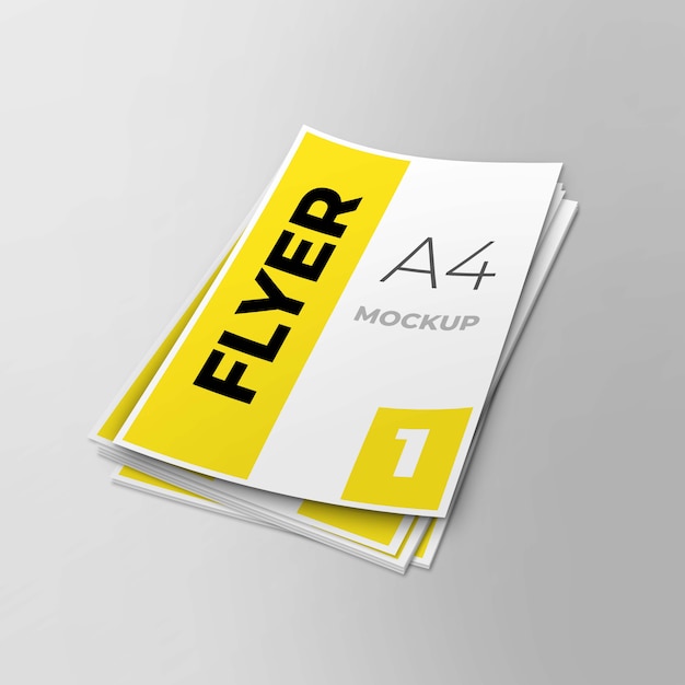 A4 flyer mockup