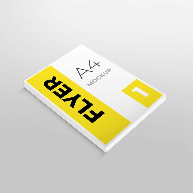 A4 Flyer mockup 