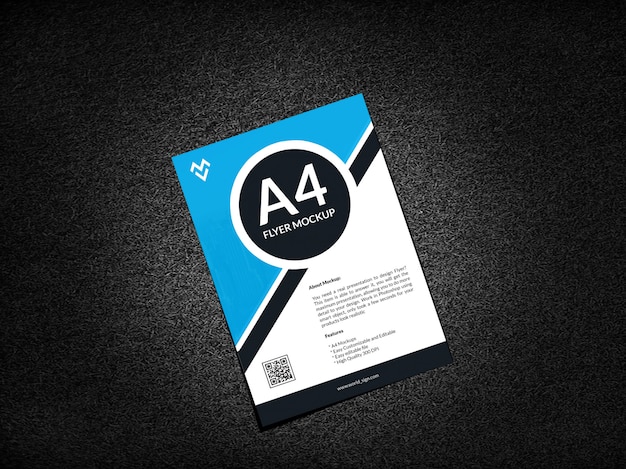 PSD a4 flyer mockup