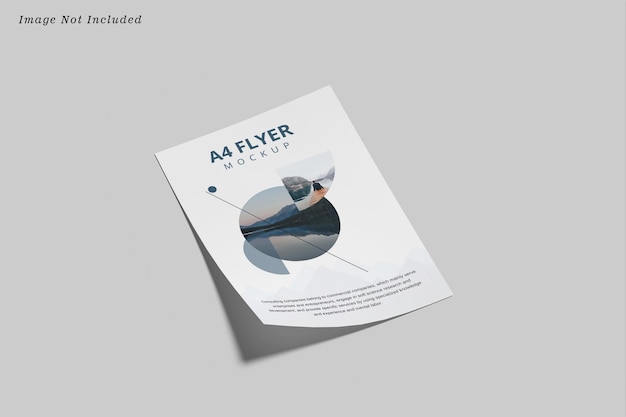 PSD a4 flyer mockup