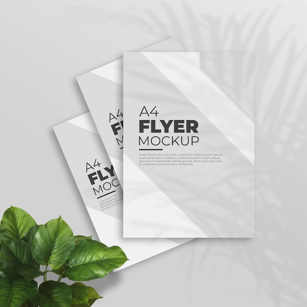 A4 flyer mockup