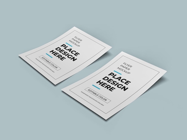 A4 flyer paper mockup